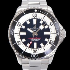 SA급 브라이틀링 뉴 다이버워치 남성용 슈퍼오션 44mm 오토매틱 ETA2824-2 타입 크로노미터 메탈줄 세라믹베젤 블랙다이얼 bre8442 xx