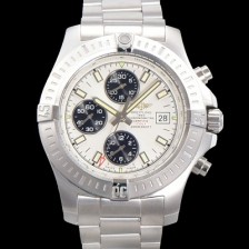 SA급 브라이틀링 남성용 어벤져 크로노그래프 ETA 7750-2 타입 45mm 메탈줄 화이트다이얼 bre9246 xx