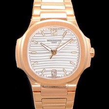 SA급 파텍필립 여성용 노틸러스 7118/1R-001 레이디스 오토매틱 Cal.324 S C타입 35.2mm 여성용시계 18K로즈골드 실버 다이얼 pat4282 xx