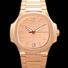 SA급 파텍필립 여성용 노틸러스 7118/1R-010 레이디스 오토매틱 Cal.324 S C타입 35.2mm 18K로즈골드 골드다이얼 pat6420 xx