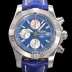 SA급 브라이틀링 남성용 어벤져 크로노그래프 ETA 7750-2 타입 45mm 가죽줄 블루다이얼 bre6448 xx