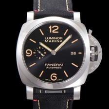 SA급 파네라이 남성용 루미노르 마리나 PAM01025 오토매틱 Cal. P9010 타입 44mm 나토천 블랙다이얼 pan9442 xx