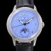 SA급 파텍필립 남성용 퍼페추얼 캘린더 오토매틱 PP Cal.324 타입 40mm 가죽줄 문페이즈 블루다이얼 pat77028 xx