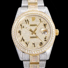 SA급 로렉스 남성용 수제공정형 다이아 18K 옐루골드 튜닝 데이져스트 오토매틱 ETA 2824-2 41mm 보석다이얼 rol24629 xx