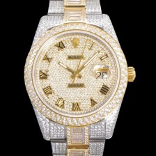 SA급 로렉스 남성용 수제공정형 다이아 18K 옐루골드 튜닝 데이져스트 오토매틱 ETA 2824-2 41mm 보석다이얼 rol46499 xx