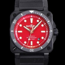 SA급 벨엔로즈 남성용 BR03-92 다이버 오토매틱 ETA2836-2 타입 42mm 우레탄줄 래드다이얼 bel88772 xx