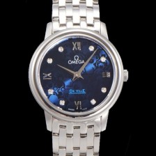 SA급 오메가 여성용 드빌 레이디스 424.10.27.60.53.003 쿼츠 32mm 메탈줄 블루다이얼 omg82974 xx