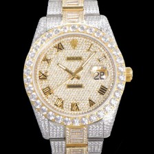 SA급 로렉스 남성용 수제공정형 다이아 18K 엘루골드 튜닝 데이져스트 오토매틱 ETA 2824-2 41mm 보석다이얼 rol09242 xx