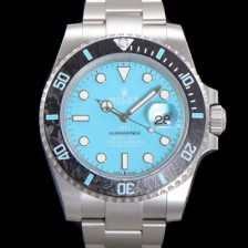 SA급 로렉스 남성용 신형 케이스 업그레이드 러스털러스 스틸 재질 !  서브마리너 오토매틱 Cal.3135 40mm  카본 베젤 메탈줄 블루다이얼 rol26346 xx