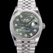 SA급 로렉스 남성용 904L스틸!! 2023신형 데이저스트 36mm II m126234-0055 올리브 그린 다이얼  큐빅인덱스 스틸 브레이슬릿 신형 Cal.3235 오토매틱 무브먼트 ROL16119 xx