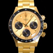 SA급 로렉스 남성용 1965년 모델 클래식  코스모그래프 데이토나  Ref.6239 수동감기/기계식 37mm 18K옐루골드 스크류 다운 푸셔 메탈줄 골드다이얼 rol62690 xx