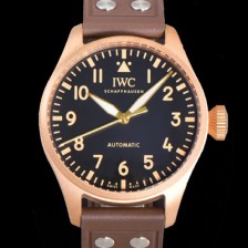 SA급 아이더블유씨 남성용 빅 파일럿 워치 IW329703 브론즈 스핏파이어 43mm 오토매틱 9015 타입 러버스트랩 블랙다이얼 iwc39266 xx