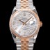 SA급 로렉스 남성용 904L스틸!! 2023신형 데이져스트 36mm II m126231 !! 로즈골드 실버 다이얼 브레이슬릿 신형 Cal.3235 오토매틱 무브먼트 ROL19324 xx