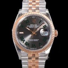 SA급 로렉스 남성용 904L스틸!! 2023신형 데이져스트 36mm II m126231 !! 로즈골드 그레이 다이얼 브레이슬릿 신형 Cal.3235 오토매틱 무브먼트 ROL19327 xx