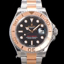SA급 로렉스 남성용 2022신형! 요트마스터 로즈골드 m126622 투톤콤비 40미리 Cal.3235 오토매틱 무브먼트 블랙 다이얼 ROL35156 xx