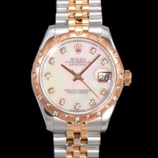 SA급 로렉스 여성용 데이져스트 오이스터 31mm 레이디 오토매틱  18K 로즈골드 투톤콤비 5열 브레이슬릿 메탈줄 화이트 자게다이얼 rol73045 xx
