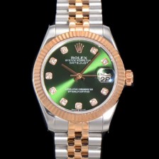 SA급 로렉스 여성용 데이져스트 오이스터 31mm 레이디 오토매틱  18K 로즈골드 투톤콤비 5열 브레이슬릿 메탈줄 화이트 블루다이얼 rol27368 xx