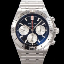 SA급 브라이틀링 남성용 크로노맷 B01 오토매틱 ETA7750-2 타입 42mm 메탈줄 블랙다이얼 bre21546 xx