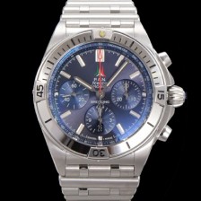 SA급 브라이틀링 남성용 크로노맷 B01 오토매틱 ETA7750-2 타입 42mm 메탈줄 블루다이얼 bre01957 xx