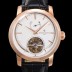 SA급 바쉐런콘스탄틴 남성용 트레디셔널 투어빌론 자동형  18K 로즈골드 42mm 가죽줄 화이트다이얼 vac64750 xx