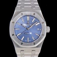 SA급 오데마피게 남성용 하이엔드 37mm로얄오크 15450ST 블루 와플 다이얼 Cal.3120오토매틱 무브먼트 AUD6508 xx