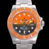 SA급 로렉스 남성용 신형 케이스 업그레이드 러스털러스 스틸 재질 ! 40mm서브마리너 오토매틱 Cal.3135 오렌지 블랙 콜라보 다이얼 rol49207 xx