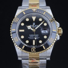 SA급 로렉스 남성용 신형 서브마리너 m126613ln 18k옐로우골드 도금 콤비 41mm 블랙 다이얼 Cal.3235 오토매틱 무브먼트 ROL91914 xx
