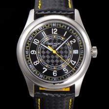 SA급 파택필립 남성용 칼라트라바 Ref.6007G-011 오토매틱 Cal.324 타입 40mm 가죽줄 블랙다이얼 pat78244 xx