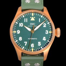 SA급 아이더블유씨 남성용 빅 파일럿 워치 IW329702 브론즈 스핏파이어 43mm 오토매틱 9015 타입 러버스트랩 그린다이얼 iwc39264 xx
