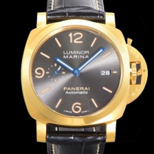 SA급 파네라이 남성용 루미노르 PAM01115  44미리 18K 옐로우골드 오토매틱 그레이 다이얼 pan9122 xx