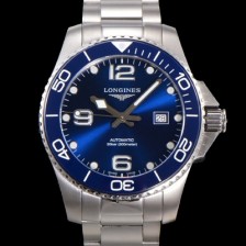 SA급 론진 남성용 하이드로콘퀘스트 L3.781.4.96.6 세라믹 베젤 41mm 블루 다이얼 L888 오토매틱 무브먼트  lon2916 xx