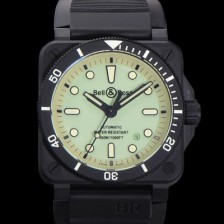 SA급 벨엔로즈 남성용 BR03A 오토매틱 2892타입 42mm 세라믹 우레탄줄 그린 다이얼 bel4105 xx