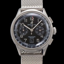 SA급 브라이틀링 남성용 프리미에르 AB0145221B1P1 크로노그래프 7750 타입 오토매틱 42mm 메쉬밴드 블랙 다이얼 bre6020 xx