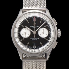 SA급 브라이틀링 남성용 프리미에르 AB0118371B1P2 크로노그래프 7750 타입 오토매틱 42mm 메쉬밴드 블랙 다이얼 bre6022 xx