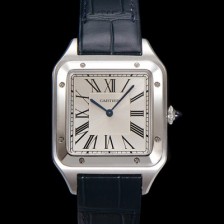 SA급 까르띠에 남성용 산토스 WGSA0021 쿼츠 46.6mm L 사이즈 쿼츠 화이트 다이얼 car69323 xx