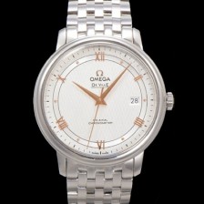SA급 오메가 남성용 드빌 프레스티지 424.10.40.20.02.004 오토매틱 Cal.8800타입 39.5mm 메탈줄 화이트 다이얼 omg20193 xx
