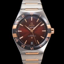 SA급 오메가 남성용 1:1수제공정! 131.23.41.21.11.001 무브UP 컨스틸레이션 코-엑시얼 마스터 오토매틱 Cal.8900타입 41mm 18K 로즈골드 메탈줄 진 브라운 다이얼 omg20185 xx