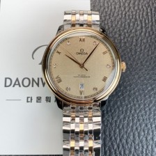 SA급 오메가 남성용 드빌 프레스티지 434.20.40.20.59.001 오토매틱 Cal.8800타입 40mm 18K 로즈골드 메탈줄 샴페인색 다이얼 omg20215 xx