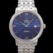 SA급 오메가 남성용 드빌 프레스티지 오르비스 에디션 424.10.40.20.03.003 오토매틱 Cal.8800타입 39.5mm 메탈줄 블루 다이얼 omg20198 xx