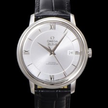 SA급 오메가 남성용 드빌 프레스티지 424.13.40.20.02.001 오토매틱 Cal.2500타입 39.5mm 가죽줄 실버 다이얼 omg20207 xx