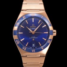 SA급 오메가 남성용 1:1수제공정! 131.63.41.21.03.001 무브UP 컨스틸레이션 코-엑시얼 마스터 오토매틱 Cal.8900타입 41mm 18K 로즈골드 메탈줄 블루 다이얼 omg20186 xx