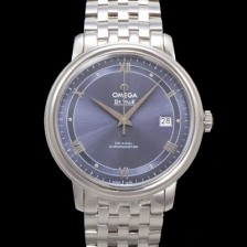 SA급 오메가 남성용 드빌 프레스티지 424.10.40.20.03.002 오토매틱 Cal.8800타입 39.5mm 메탈줄 블루 다이얼 omg20196 xx