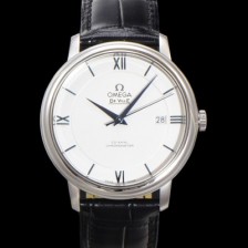 SA급 오메가 남성용 드빌 프레스티지 424.53.40.20.04.001 오토매틱 Cal.2500타입 39.5mm 가죽줄 실버 다이얼 omg20208 xx