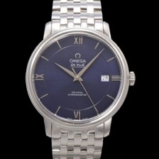 SA급 오메가 남성용 드빌 프레스티지 424.10.40.20.03.001 오토매틱 Cal.8800타입 39.5mm 메탈줄 블루 다이얼 omg20197 xx