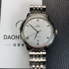 SA급 오메가 남성용 드빌 프레스티지 434.10.40.20.02.001 오토매틱 Cal.8800타입 40mm 메탈줄 화이트 다이얼 omg20209 xx