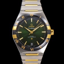 SA급 오메가 남성용 1:1수제공정! 131.23.41.21.10.001 무브UP 컨스틸레이션 코-엑시얼 마스터 오토매틱 Cal.8900타입 41mm 18K 옐로우골드 메탈줄 그린 다이얼 omg20189 xx