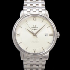 SA급 오메가 남성용 드빌 프레스티지 424.10.40.20.02.003 오토매틱 Cal.8800타입 39.5mm 메탈줄 화이트 다이얼 omg20190 xx
