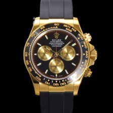 SA급 로렉스 남성용 코스모그래프 데이토나 m126518ln-0004 세라믹 베젤 18K 옐로우골드 40mm 크로노그래프 7750 오토매틱 무브먼트 블랙 다이얼 rol5329 xx