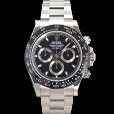 SA급 로렉스 남성용 코스모그래프 데이토나 m116500ln-0002 세라믹 베젤 40mm 크로노그래프 7750 오토매틱 무브먼트 블랙 다이얼 rol5319 xx