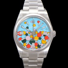 SA급 로렉스 남성용 904스틸 오이스터 m124300-0008 퍼페추얼 41mm 오토매틱 Cal.3230 타입 터콰이즈 블루 다이얼 rol5308 xx